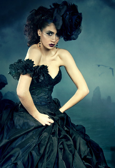 Rockstars and Royalty, black wedding dressing, Canberra photographer, fashion